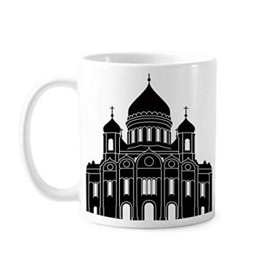 Imagem de Catedral de Moscou Cristo Rússia caneca cerâmica xícara de café porcelana louça