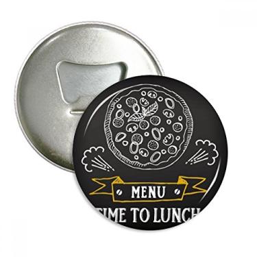 Imagem de Time To Lunch – Abridor de garrafas com ímã de geladeira, emblema multifuncional