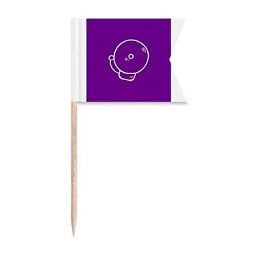 Imagem de Alarme Classe de Som Alarme Sinalizadores de Palito de Dente Marcação de Rotulagem para Bolo de Festa Prato de Queijo