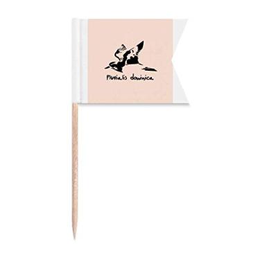 Imagem de Animal Ovibos Moschatus Art Deco Presente Fashion Palito Bandeiras Marcação para Bolo Festa Prato de Queijo