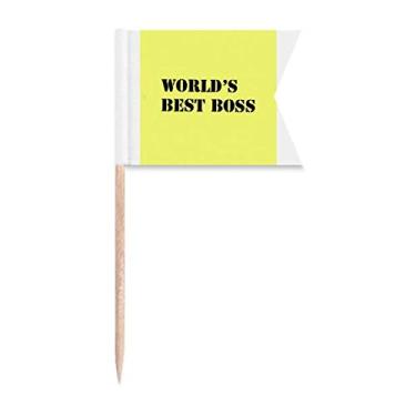 Imagem de Melhor presente superior Art Deco moda palito bandeiras marcadoras para bolo de festa, placa de queijo