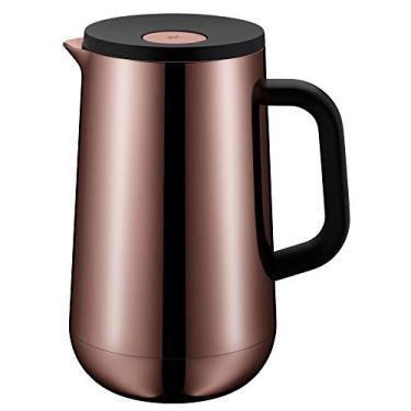 Imagem de WMF Garrafa de vácuo Thermos Impulse Vintage, inserção de vidro de chá e café com fecho automático mantém as bebidas 24h frias e quentes, 1 peça (1 x 1,0l) cobre