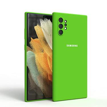 Imagem de Capa de silicone sedosa capa protetora de toque macio para samsung galaxy note10 plus note10 note 10 lite note10 pro a81, verde, para note10
