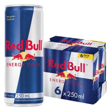 Imagem de Red Bull Energy Drink 250 Ml - Energético Com 6 Unidades