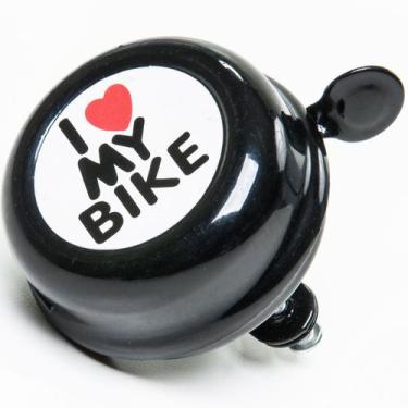 Imagem de Campainha Buzina Bike Bicicleta Aço Trim Trim I Love My Bike - Tough