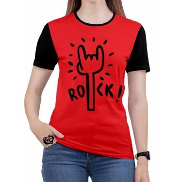 Imagem de Camiseta Rock Feminina Guitarra Banda Evangélicas Roupa - Alemark