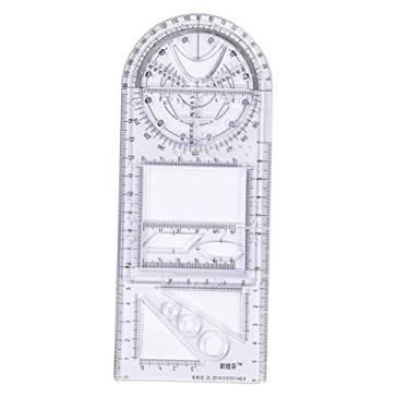Imagem de Generic Ferramenta de Modelo Matemático de Régua de Desenho Giratória para Professores Designers, primária