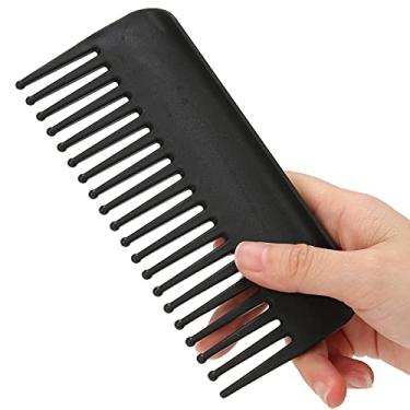 Imagem de Pente estilo cabelo, plástico 15 x 2,7 x 1,2 cm pente de dentes de largura para casa (preto)