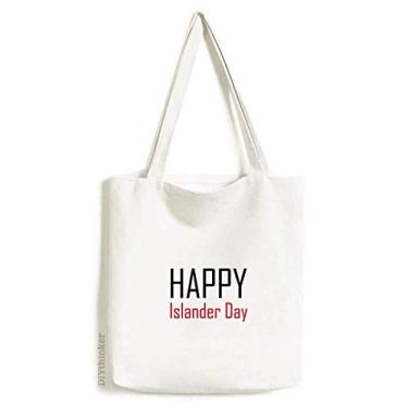 Imagem de Celebre o Canadá Islander Day Blessing sacola de lona, bolsa de compras, bolsa casual