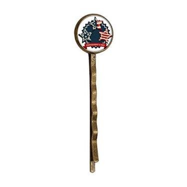 Imagem de Bandana Bobby Pin para cabelo retrô com bandeira do presidente dos EUA
