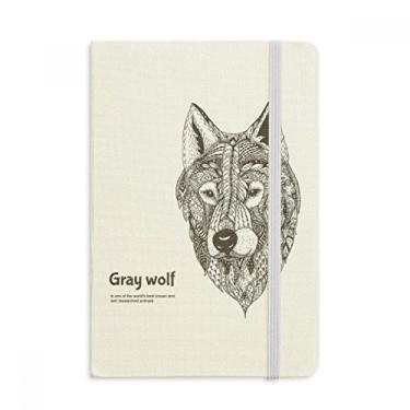 Imagem de Caderno masculino Gray Wolf Friend Company com capa dura em tecido oficial