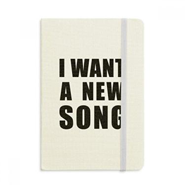 Imagem de Caderno clássico com capa dura I Want A New Song Notebook A5