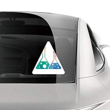 Imagem de DIYthinker Adesivo de carro com estampa de química com dois cônicos, decalque de bagagem