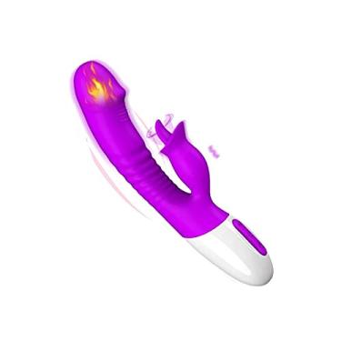 Imagem de Vibrador Telescópico Poderoso Varinha Mágica Para as Mulheres Aquecimento Feminino Ponto G