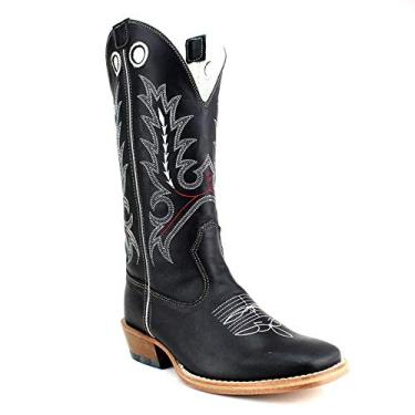 Imagem de Bota Mr West B-77 1805 BC/VM 1475 F. Preto CA Preto M.W 107 Tamanho:38;Cor:Preto