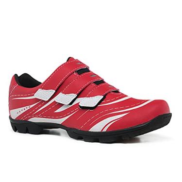 Imagem de Tenis Sapatilha Ciclismo New Fox Bike Reflective Masculino e Feminino Cor:Vermelho;Tamanho:36