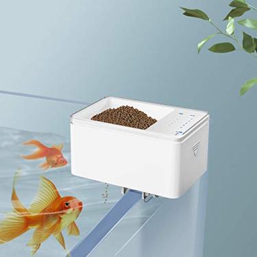 Imagem de Alimentador automático, alimentador automático de peixes Dispensador digital inteligente de alimentos para peixes Timer Alimentador de peixes 70ml Alimentação automática operada por bateria para tanqu