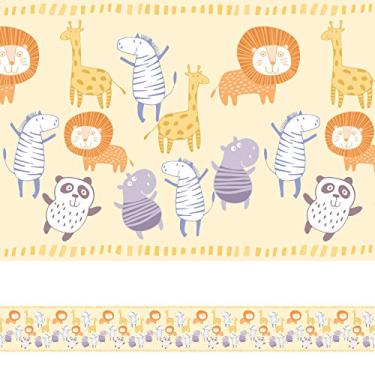 Imagem de Faixa Decorativa para Quarto de Bebê Animais 5mx10cm