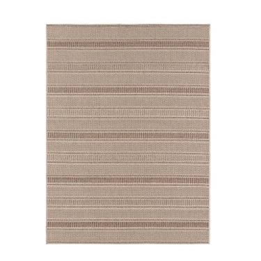 Imagem de Tapete para Sala Sisal Eco-nature Riscas 87 Bege-marrom 2,50x3,00m - J Serrano