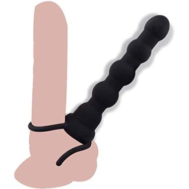 Imagem de MEIA CAPA PENIANA COM MINI CÁPSULA VIBRATÓRIA E ESTIMULADOR CLITORIANO