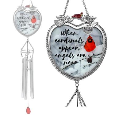 Imagem de BANBERRY DESIGNS Mom Memorial Wind Chimes - When Cardinals Appear Angels are Near - Windchimes for The Loss of a Mother