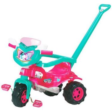 Imagem de Triciclo Velotrol Motoca Infantil Menina Empurrar Unicornio Magic Toys