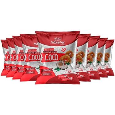 Imagem de Kit 20x Biscoito de Proteína Sabor Coco Wheyviv 45g