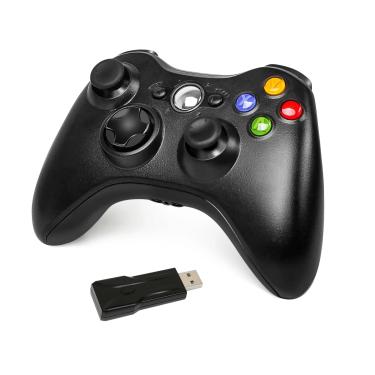Imagem de Joystick de vibração sem fio para console Microsoft PC  gamepad  Xbox 360  compatível com Windows 7