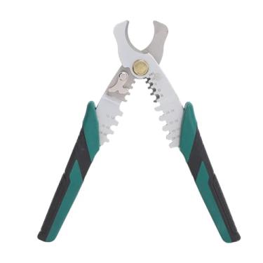 Imagem de Ferramenta Multifuncional de Decapagem de Fios de Ferro Inoxidável Alicate de Crimpagem e Decapagem de Cabos Com Cabo Isolado de Segurança, para Cortar Fios, Quebrar, Fixar,