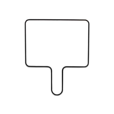 Imagem de Quadro de giz ao ar livre pequeno quadro branco quadro branco pano seco quadros brancos borrachas apagáveis bloco de escrita portátil (preto, 15 x 20 cm)