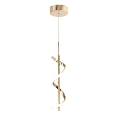 Imagem de Pendente Espiral Dourado 37cm Led 10W 4000K Bivolt