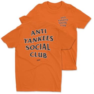 Imagem de SMACK APPAREL TALKIN' THE TALK Camiseta Anti Yankees Social Club para fãs de beisebol (SM-5GG), Laranja - Baltimore, GG