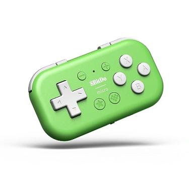 Imagem de 8Bitdo Micro Bluetooth Gamepad Pocket-sized Mini Controller for Switch, Android, and Raspberry Pi, Supports Keyboard Mode (Green)