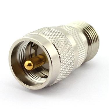 Imagem de DGZZI 2 pacotes UHF macho para N fêmea Adaptador coaxial RF UHF para N conector coaxial