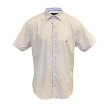 Imagem de Camisa Masculina Dudalina Slim Xadrez Azul Claro-Masculino