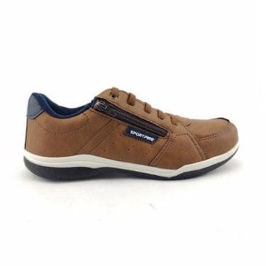 Imagem de Sapatenis Masculino Com Cadarço Elástico Tenis Casual Social-Masculino