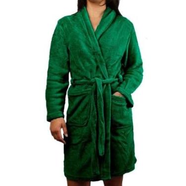 Imagem de Roupão Kimono Felpudo Unisex Microfibra Macio Pós Banho-Feminino