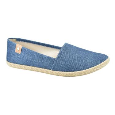 Imagem de Sapatilha Moleca Tecido Denim Fresh Marinho Feminino Conforto