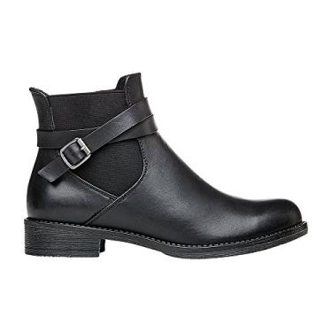 Imagem de Propet Bota feminina Tatum no tornozelo, Preto, 8 Wide