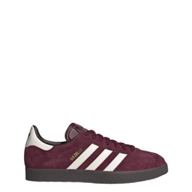 Imagem de adidas Tênis unissex Gazelle – Estilo de vida, atlético e tênis, Marrom/branco giz/chiclete, 41 BR