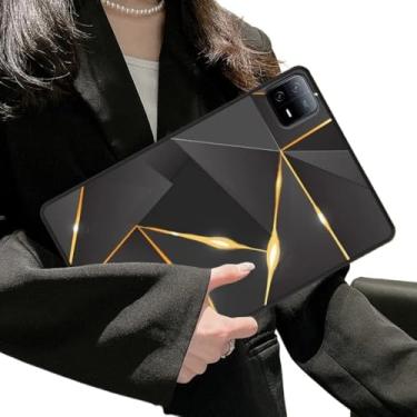 Imagem de Capa de tablet para Xiaomi Pad 6S Pro 12,4 polegadas 2024 Slim Soft TPU capa protetora traseira para Xiaomi Pad 6 Pro 2023 Mi Pad 5/6 Pro 11'' (feixe amarelo, para Mi Pad 6S Pro 12.4)