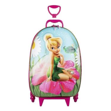 Imagem de Mochila de Rodinhas 3D Sininho Maxtoy Rosa-Masculino