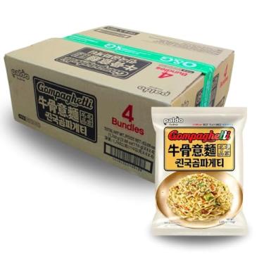 Imagem de Caixa de Lamen Coreano Cremoso Gompaghtetti Sabor Carne Paldo 110g - 16 Pacotes