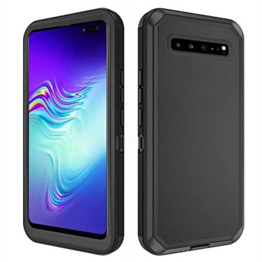 Imagem de Asuwish Capa para celular Samsung Galaxy S10 5G híbrida, resistente, à prova de choque, rígida, à prova de quedas, acessórios para celular Glaxay S105G Galaxies S 10 G5 feminino masculino preto