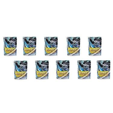 Imagem de 10 Packs Dragon Shield Matte Mini Japanese Clear 60 ct Card Sleeves Display Case