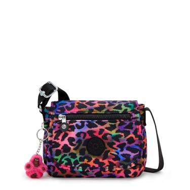 Imagem de Kipling Mini bolsa tiracolo estampada Sabian, Selva arco-íris, 7.75''L x 5.75''H x 3.25''D