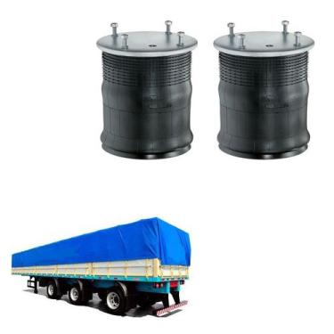 Imagem de Kit Bolsa Ar Suspensao Eixo Silpa Completa Codigo 2210200135 - Suspent