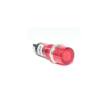 Imagem de Sinaleiro Miniatura 220VCA Vermelho Metaltex, Vermelho