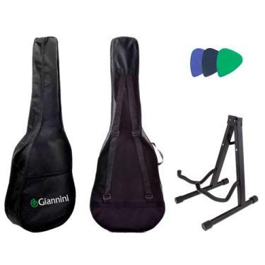 Imagem de Capa simples p/ violão folk giannini c/ suporte mxt mx-40b - GIANINNI