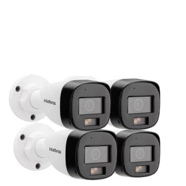 Imagem de Kit 4 Câmeras Intelbras 3220 B Multi-hd Vhd Full Color Com Microfone e